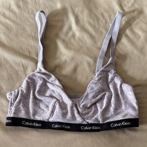 Calvin Klein Light Gray Bralette